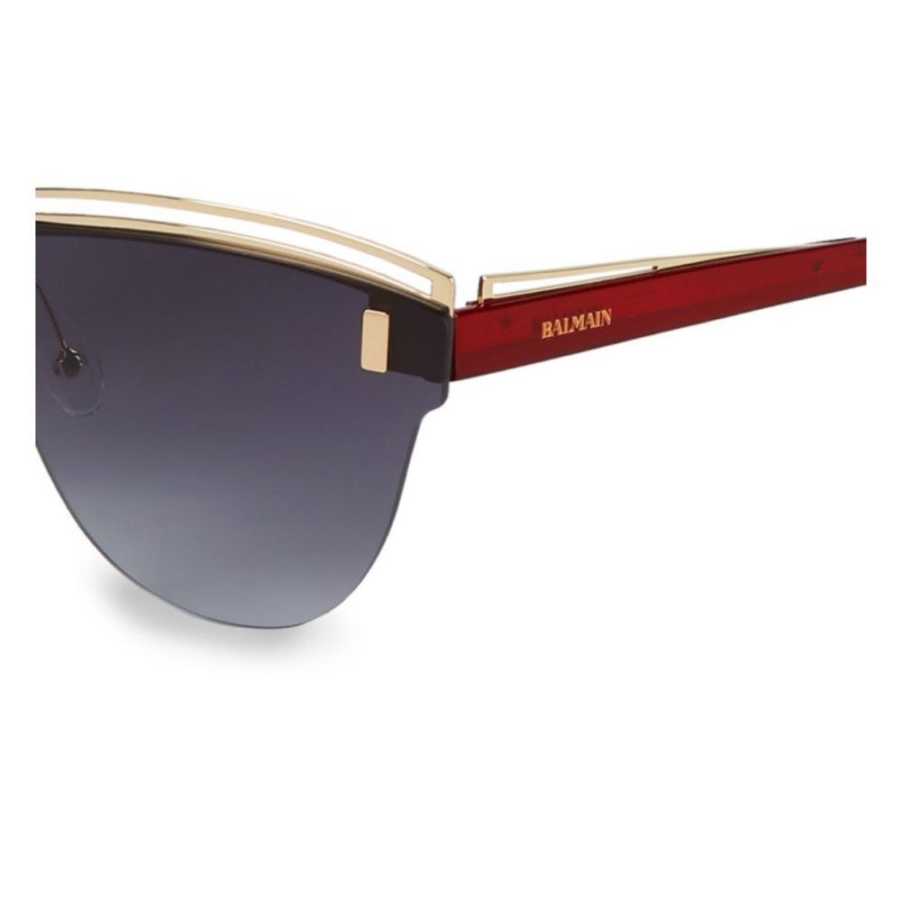 BALMAIN Sunglasses with Red Frames 70MM + Case, NWT - Picture 4 of 15